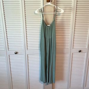 Light Green Cropped Pant Jumpsuit